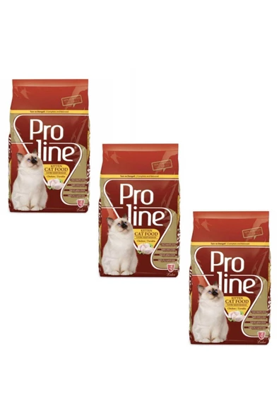 Proline Kitten Yavru Tavuklu Kedi Maması 400 Gr (3 Adet)