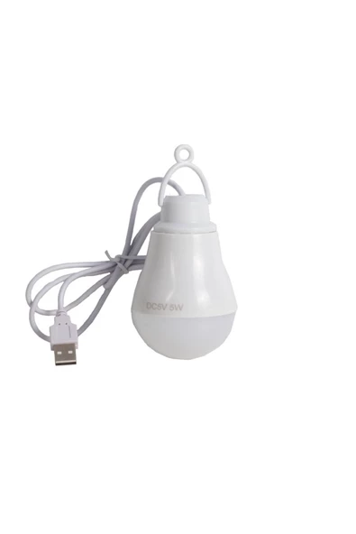 ZFN 5 Watt 6 Volt 1 Metre Usb Kablolu Beyaz Led Ampül