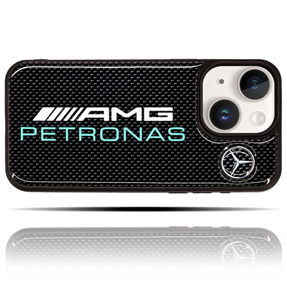 Apple IPhone 15 Plus Uyumlu Mercedes AMG PETRONAS Formula1 Telefon Kılıfı