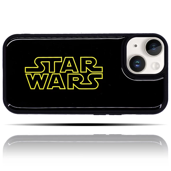 Apple IPhone 15 Uyumlu Star Wars Siyah Yumuşak Silikon Telefon Kılıfı