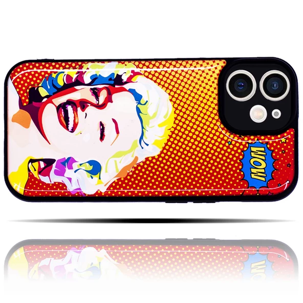 Apple IPhone 11 Uyumlu Marilyn Monroe Pop Art Yumuşak Silikon Telefon Kılıfı