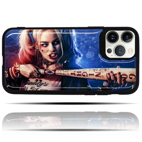 Apple IPhone 15 Pro Max Uyumlu Harley Quinn Baskılı Yumuşak Silikon Telefon Kılıfı