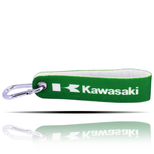 Kawasaki Logolu Yeşil Kumaş Anahtarlık