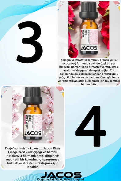 6'lı Ekonomi SET Esansiyel Uçucu Yağı Buhardanlık Difüzör Esansı Oda Kokusu - 3