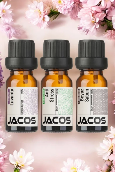 Lavanta,Anti stress,Beyaz sabun Esansiyel Uçucu Yağı Difüzör Esansı Oda Kokusu 3'lü SET