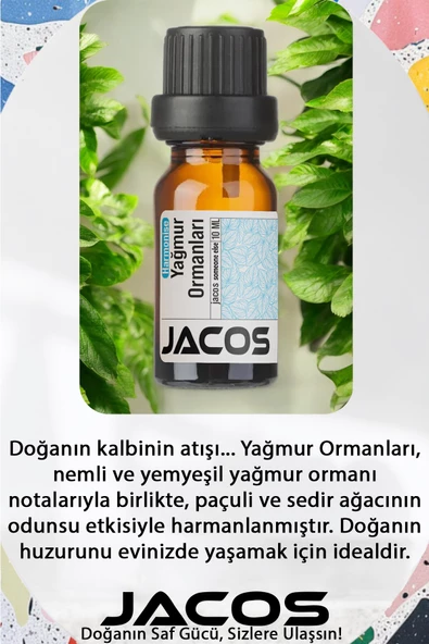 Fransız Gülü,Yağmur Ormanları Yasemin Esansiyel Uçucu Yağı Difüzör Esansı Oda Kokusu 3'lü SET - 3