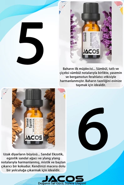 6'lı Ekonomi SET Esansiyel Uçucu Yağı Buhardanlık Difüzör Esansı Oda Kokusu - 4