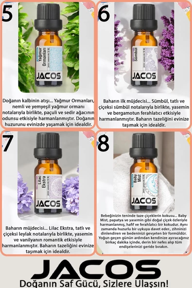 12'li Ekonomi SET Esansiyel Uçucu Yağı Buhardanlık Difüzör Esansı Oda Kokusu - 3