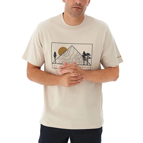 Columbia Csc M Peaked Sunscape Ss Tee Erkek Kısa Kollu Tişört CS0398 - Resim 5