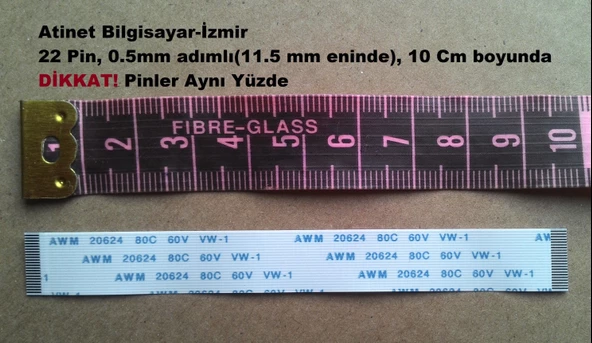 Awm 20624 80C 60V Vw-1 Flex Kablo 22 Pin 22-0.5-10A