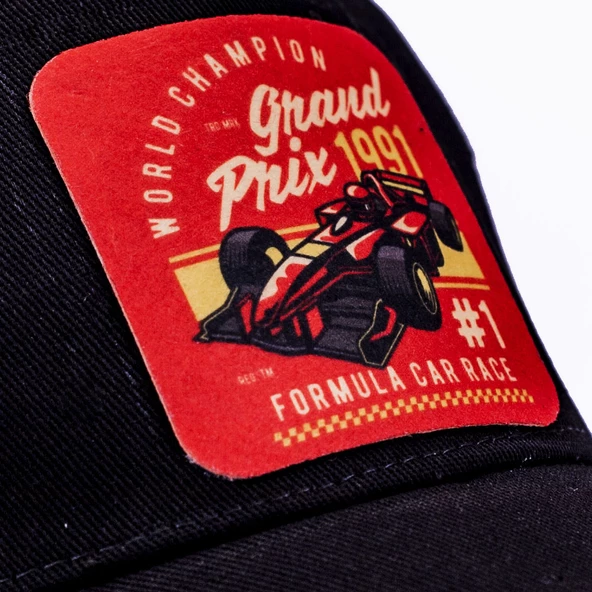 Grand Prix 1991 Temalı Siyah Beyzbol Şapka - 3