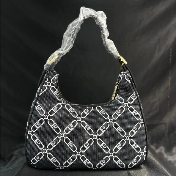 Pierre Cardin 05PC24K825-ZCKNP SMJ Siyah Melaj Kadın Çanta - Resim 3