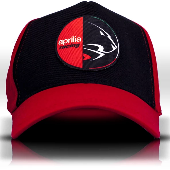 Aprilla Racing Kırmızı Siyah Motogp Şapka, Unisex Beyzbol Motor Sever Şapkası, Motorcu Trucker Cap