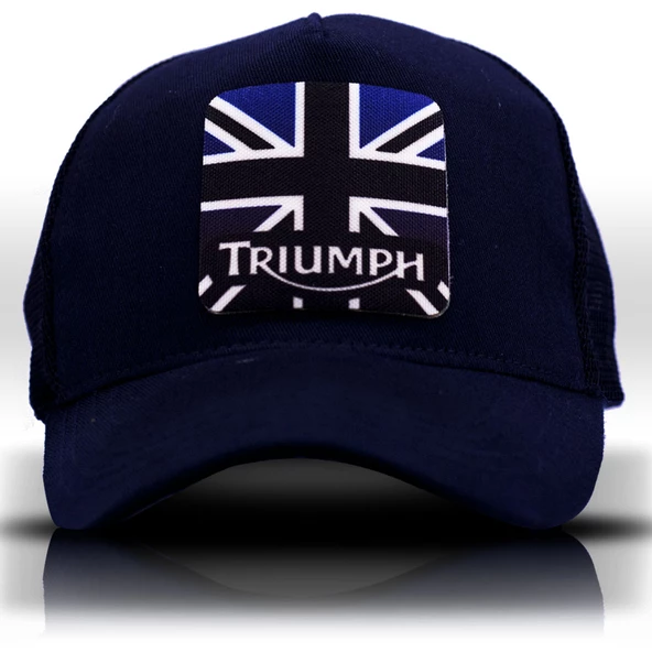 Triumph Fileli Lacivert Beyzbol Şapka Unisex Trucker Cap