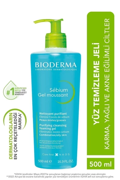 Bioderma Sebium Foaming Gel 500 ml