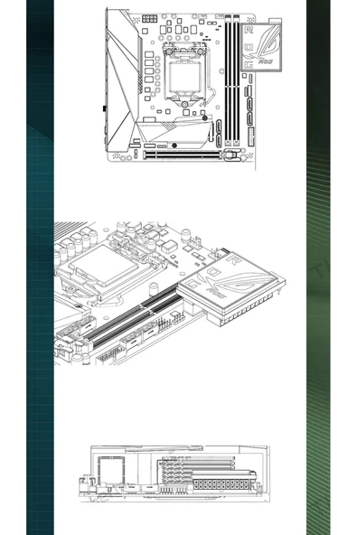 OEM AORUS G1 Logolu Atx Güç Kaynağı 24 Pin Argb Konnektör - 4