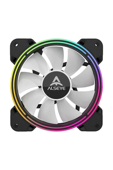 ALSEYE H4.0 120MM TEKLİ RGB KASA FANI SİYAH RENK