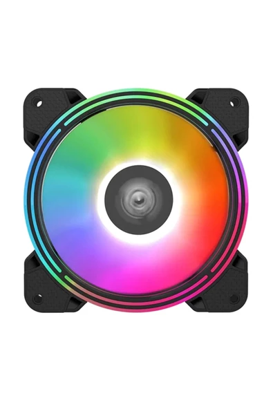 ALSEYE H4.0 120MM TEKLİ RGB KASA FANI SİYAH RENK - 4