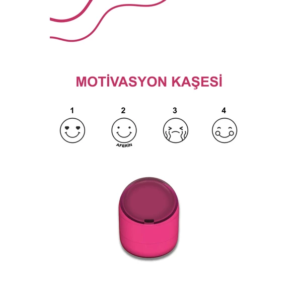 Öğretmen Öğrenci Motivasyon Kaşesi Pembe