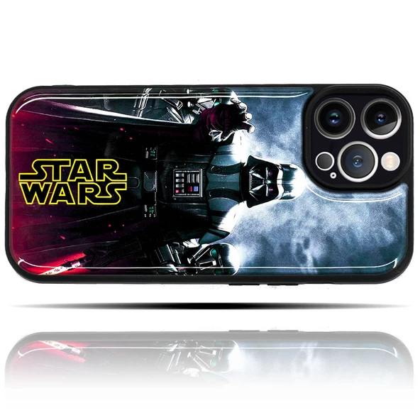 Apple IPhone 14 Pro Max Uyumlu Star Wars Darth Vader Yumuşak Silikon Telefon Kılıfı