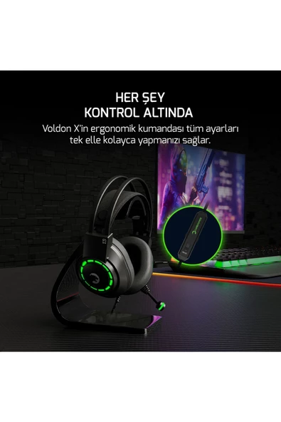 GamePower Voldon X Siyah Enc 3.5mm Gaming Kulaklı - 7