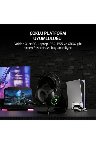 GamePower Voldon X Siyah Enc 3.5mm Gaming Kulaklı - 8