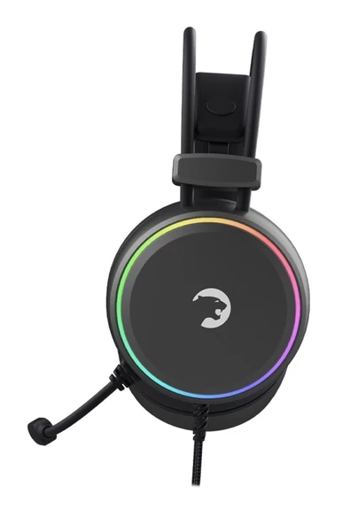 GamePower Jin Rainbow 7.1 Siyah Kulak Üstü Kulaklık Mikrofonlu Oyuncu - 2