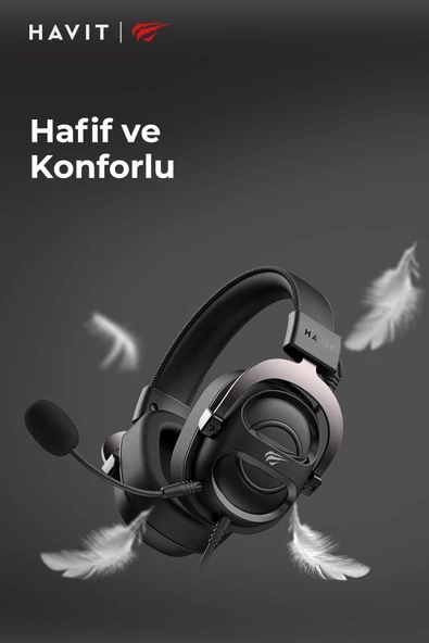 Havit Gamenote H2002E Çıkarılabilir Mikrofonlu Gaming Oyuncu Kulaklığı - 3.5mm - 4