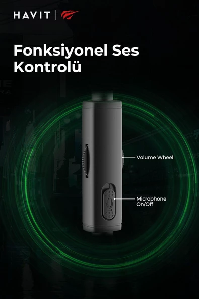 Havit Gamenote H2002E Çıkarılabilir Mikrofonlu Gaming Oyuncu Kulaklığı - 3.5mm - 8