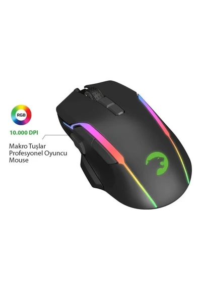 GamePower Icarus Gaming Rgb Mouse 10.000dp Usb Siyah