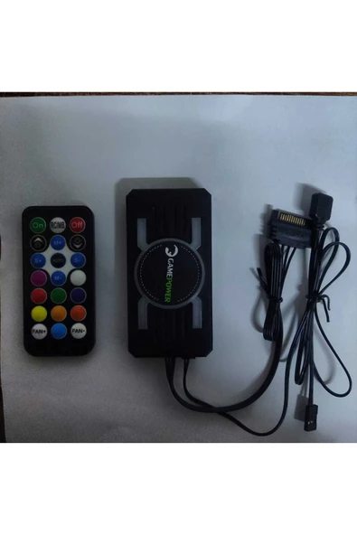 GamePower 6 Pin Rgb Kontrolcü Ve Kumanda Seti Tüm 6 Pin Fanlar Ile Uyumludur - 2