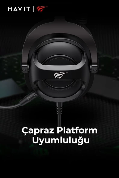 Havit Gamenote H2002E Çıkarılabilir Mikrofonlu Gaming Oyuncu Kulaklığı - 3.5mm - 6