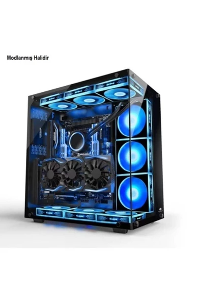 GamePower Warcry A-rgb 6 Fanlı Kumandalı Gaming Oyuncu Bilgisayar Kasası Psu Yok - 7