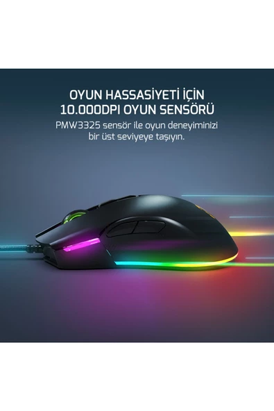 Gamepower Ursa 10000Dpı Usb Oyuncu Mouse Siyah - 2