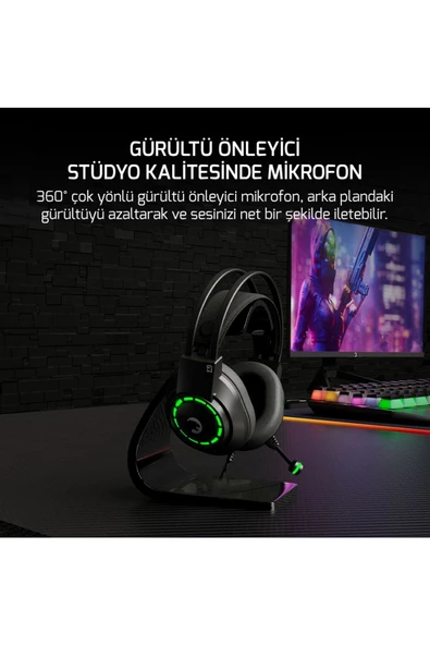 GamePower Voldon X Siyah Enc 3.5mm Gaming Kulaklı - 3