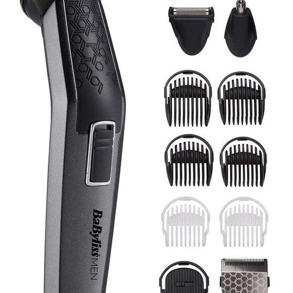 Babyliss MT727E Carbon Titanyum 10'u 1 Arada Erkek Bakım Seti