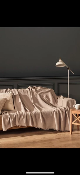 LİZA COTTON 170 X 200 Cm, Pamuk Kaymaz Koltuk Çekyat Örtüsü, Tv Battaniyesi, Tek Kişilik Pike