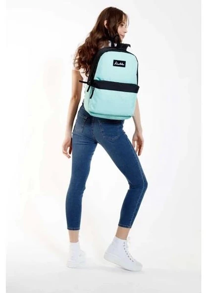 Kaukko Basic Colors Okul Sırt Çantası Mint Siyah K1415 - Resim 5