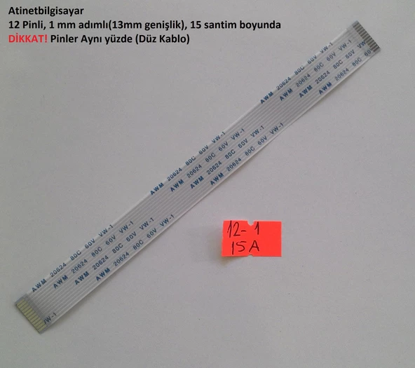 Awm 20624 80C 60V Vw-1 Flex Kablo  12-1-15A
