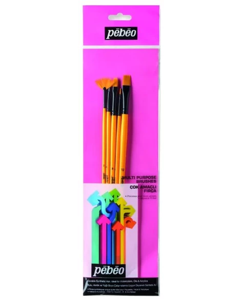 Pebeo Çok Amaçlı Fırça Seti 5li Set 13