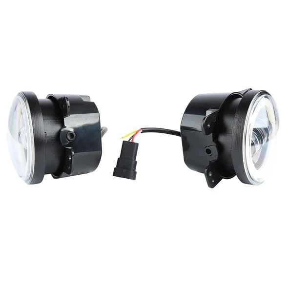 Offroad sis lambası beyaz-turuncu angelli set 4inç /  LASS373 - 2