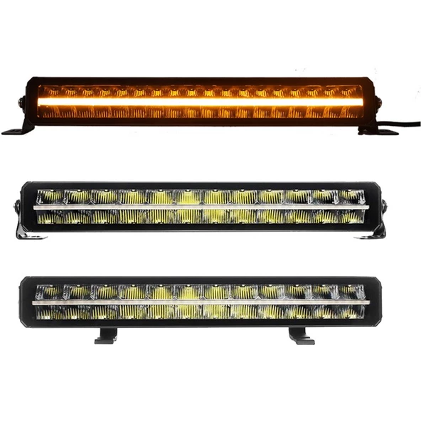 Offroad sis lambası beyaz 120w 55,9 cm beyaz-sarı gündüz ledli 12-36v adet / LASS361-1 - 2