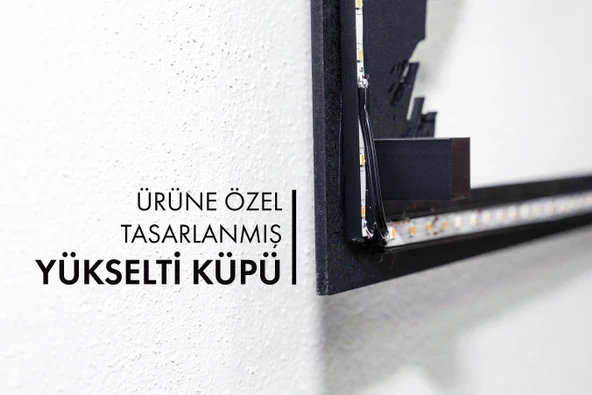 Mauro Icardi Figürlü Led Işıklı Tablo - 48x48 cm - 4