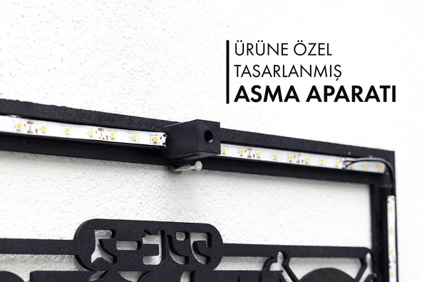 Mauro Icardi Figürlü Led Işıklı Tablo - 48x48 cm - 2