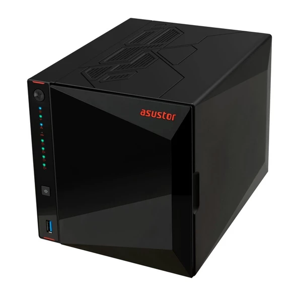 Asustor AS5404T Nas Kayıt Cihazı 4GB Ram-Max:16GB 4 Disk Tower Tipi (4x30TB Disk Desteği) 2.5GbE 4 ADT M2 NVME - Resim 4
