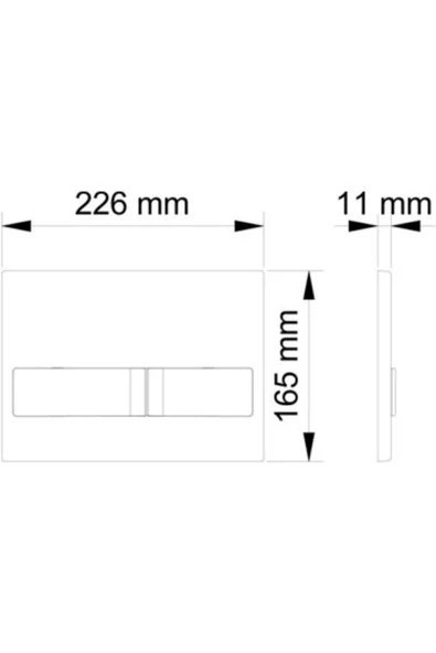 Visam Gömme Rezervuar Mat Kumanda Paneli Karina - 2