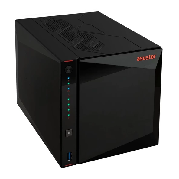 Asustor AS5404T Nas Kayıt Cihazı 4GB Ram-Max:16GB 4 Disk Tower Tipi (4x30TB Disk Desteği) 2.5GbE 4 ADT M2 NVME - Resim 3