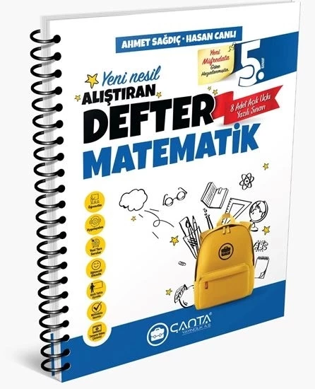 Çanta Yayınları 5.Sınıf Matematik Okula Yardımcı Alıştıran Defter