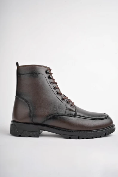 Muggo MAXWELLY Garantili Fermuarlı Bağcıklı Rahat Hafif Taban Erkek Bot - 8