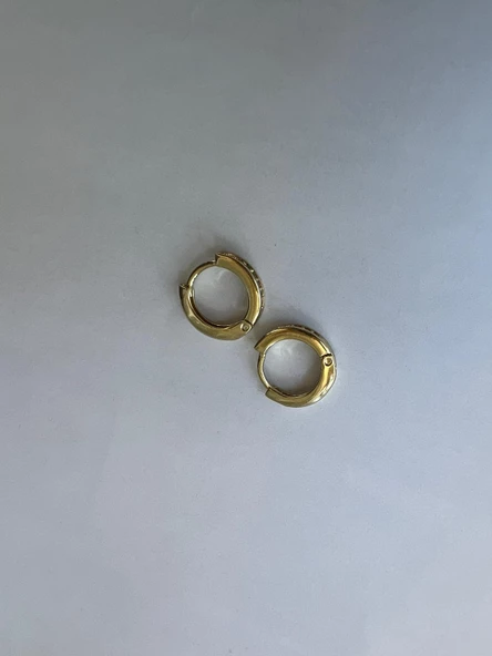 MİNİ ZIRKON HALKA ( 14K ALTIN KAPLAMA ) - Resim 3